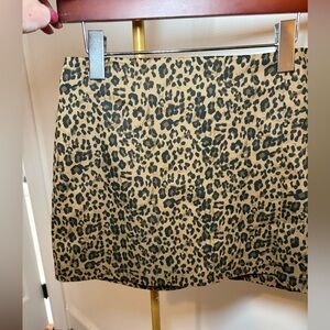 Leopard Print Mini Skort